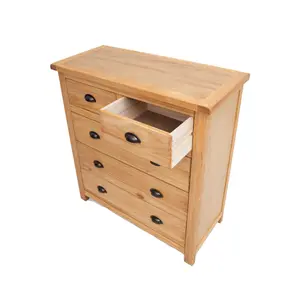 Lugo 5 Drawer Chest of Drawers Brass Cup Handle