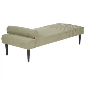 Fabric Chaise Lounge Green MAURIAC