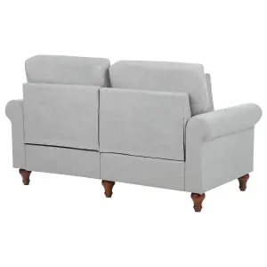 2 Seater Fabric Sofa Light Grey GINNERUP