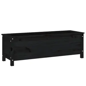 Berkfield Garden Raised Bed Black 119.5x40x39 cm Solid Wood Pine