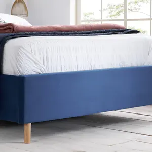 Birlea Loxley Double Ottoman Bed Blue