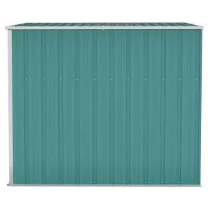 Berkfield Wall-mounted Garden Shed Green 118x194x178 cm Galvanised Steel