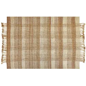 Jute Area Rug 140 x 200 cm Beige BERISSA