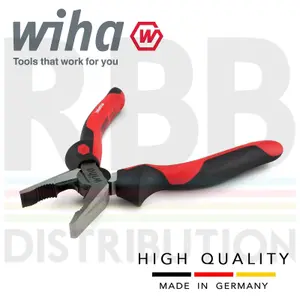 Wiha Combination Pliers Extra Long Cutting Edge 180mm 30826 5 Year Warranty