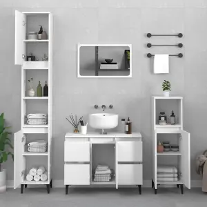 Berkfield Sink Cabinet White 80x33x60 cm Engineered Wood