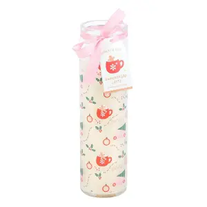 Something Different Sugarplum Fun Christmas Tube Candle Baby Pink (One Size)