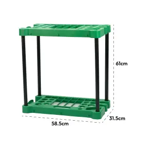 KCT Garden Tool Rack Storage Gardening Caddy Shed Equipment Holder Store Organiser