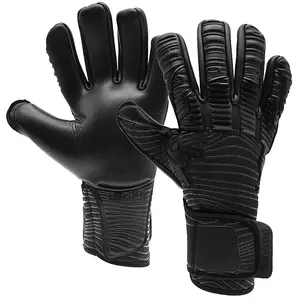 Size 10 Professional ADULT Goal Keeping Gloves - ELITE 2.0 BLACKOUT Keeper Glove