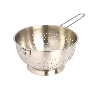 Buckingham Hemisphere Colander Strainer Stainless Steel with Handle  24 cm