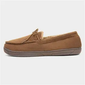 The Slipper Company Oscar Mens Tan Moccasin - Size 7 - Mens Slippers Moccasin