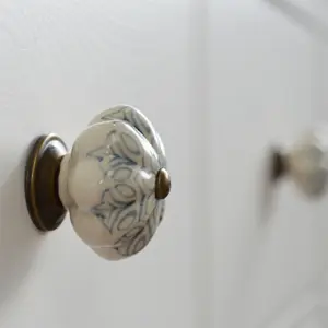 Nicola Spring - Floral Ceramic Cabinet Knob