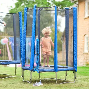 Blue Junior Trampoline and Enclosure - 4ft