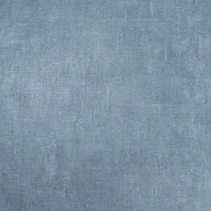 Plain Blue Textured Wallpaper Linen Suede Effect Slightly Imperfect Thick Vinyl