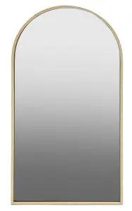 Interiors by Premier Trento Large Gold Finish Metal Wall Mirror