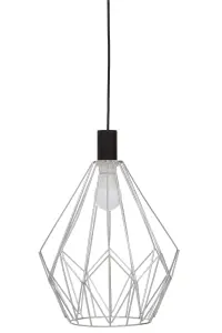 Interiors by Premier Wyra Chrome Gold Frame Pendant light