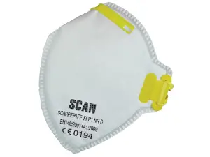 Scan 2EFA21 Fold Flat Disposable Mask FFP1 Pack Of 3 SCAPPEP1FF