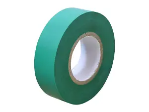 Faithfull 00351920GNTB PVC Electrical Tape Green 19mm x 20m FAITAPEPVCG