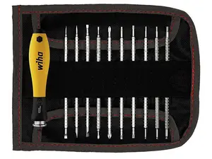 Wiha - SYSTEM 4 SoftFinish ESD Interchangeable Screwdriver Set, 12 Piece