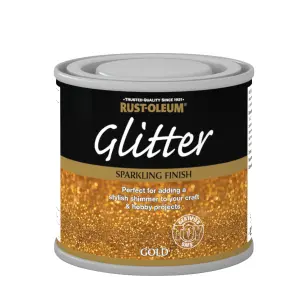 Rust-Oleum Gold glitter effect Gloss Multi-surface Special effect paint, 125ml