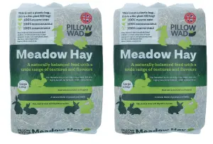 2pk Superior Quality Large Bio Meadow Hay Small Animal Bedding Feeding 2.25KG