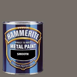 Hammerite - Smooth Direct to Rust - 750ML - Mercury Grey