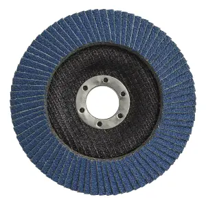 Sealey Flap Disc Zirconium 125mm 22mm Bore 40 Grit Abrasive Flaps FD12540