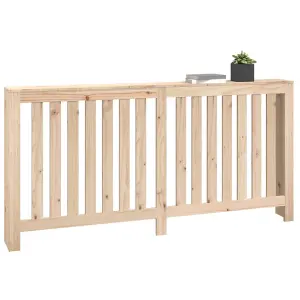 Berkfield Radiator Cover 169x19x84 cm Solid Wood Pine