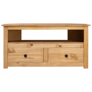 vidaXL Corner TV Cabinet 93x49x49 cm Solid Pine Panama Range