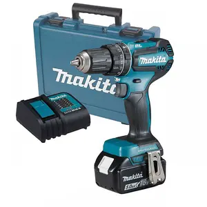 Makita DHP485STX 18V LXT Lithium Brushless Combi Hammer Drill - 1 x 5.0ah