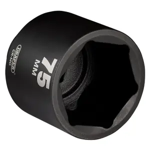 Draper Draper HI-TORQ Deep Impact Socket, 1" Sq. Dr., 75mm 08516