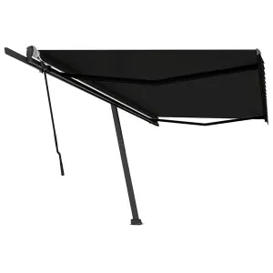 Berkfield Freestanding Manual Retractable Awning 500x300 cm Anthracite