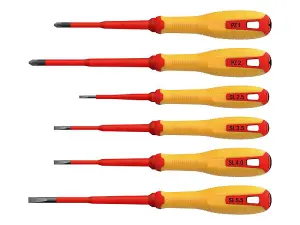 Hultafors VDE Pozidriv & Slotted Screwdriver Set, 6 Piece