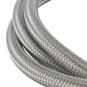 Flomasta Grey Flexible Hose ¾" (L)1m 10mm x (Dia)14.5mm 25L/min