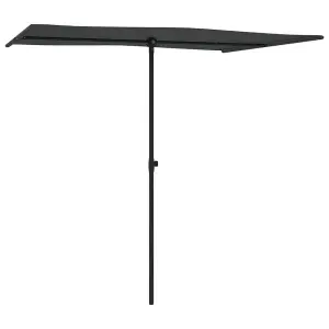 Berkfield Outdoor Parasol with Aluminium Pole 2x1.5 m Anthracite