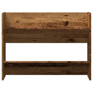 Berkfield Wall Shoe Cabinet Old Wood 80x18x60 cm Engineered Wood