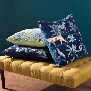 Wylder Wilds Tropical Cotton Feather Filled Cushion