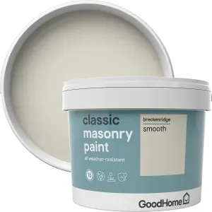 GoodHome Classic Breckenridge Smooth Matt Masonry paint, 10L