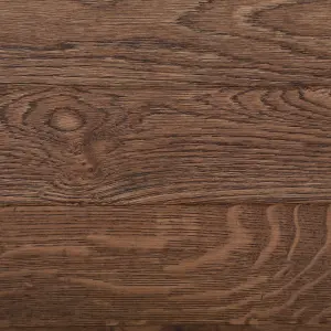 GoodHome Skanor Brown Herringbone Oak Solid wood flooring