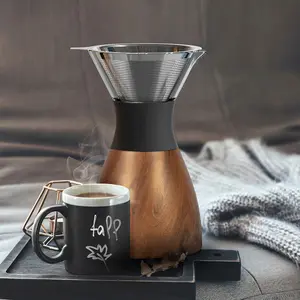 Pour Over Coffee Maker 1000ml Wood