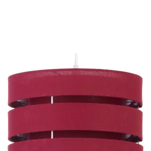 Trio Crimson red Pendant Light shade (D)35cm