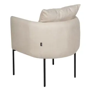 Armchair MALMOS Fabric Light Beige