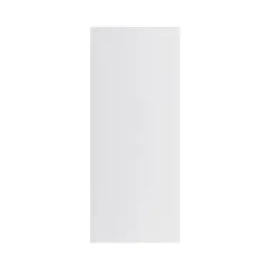 GoodHome Garcinia Integrated handle Gloss light grey Highline Cabinet door (W)300mm (H)715mm (T)19mm