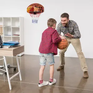 Costway Mini Basketball Hoop Portable Indoor Outdoor Basketball Backboard Wall Mounted