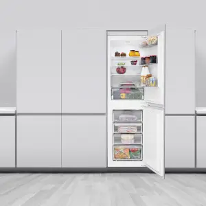 Beko ICQFD355 50:50 Integrated Frost free Fridge freezer - White