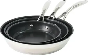 Procook Professional Stainless Steel - Frying Pan Set - 3 Piece