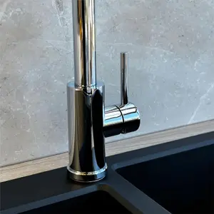 Liquida CT452CH Single Lever Pull Out Mono Mixer Chrome Kitchen Mixer Tap