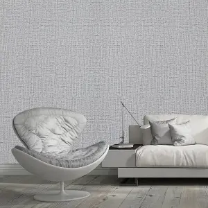 Grey Self Adhesive Plain Effect Wallpaper,Thick Vinyl Embossed Film Wallpaper Roll, Peel & Stick Wall Covering Paper 4.5m²