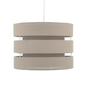 Trio Taupe Pendant Light shade (D)28cm