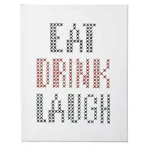 EAT/DRINK - Counted Cross Stitch Kit: Big & Easy: Eat Drink Laugh - Anchor