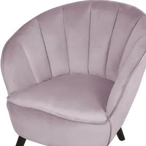 Beliani Glam Armchair DALA Velvet Pink